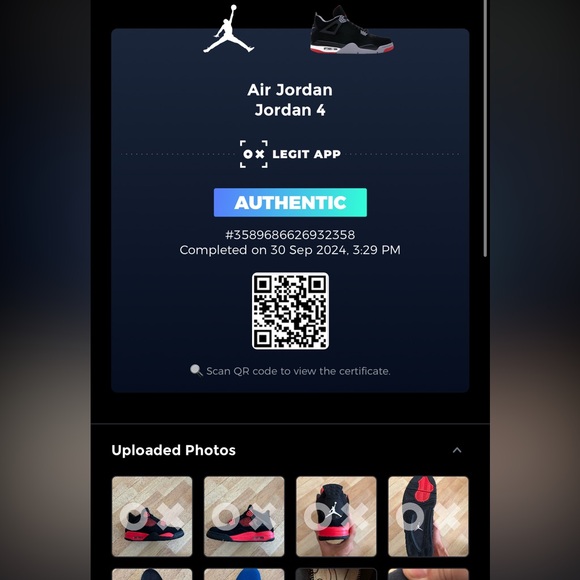 Jordan 4 Retro Red Thunder size 9 CT8527-016 2022 VNDS - Picture 10 of 10